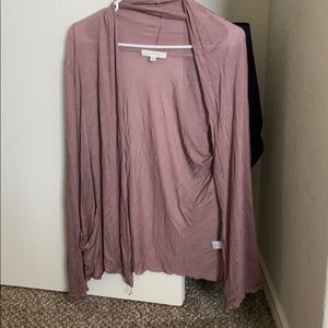 Purple cardigan